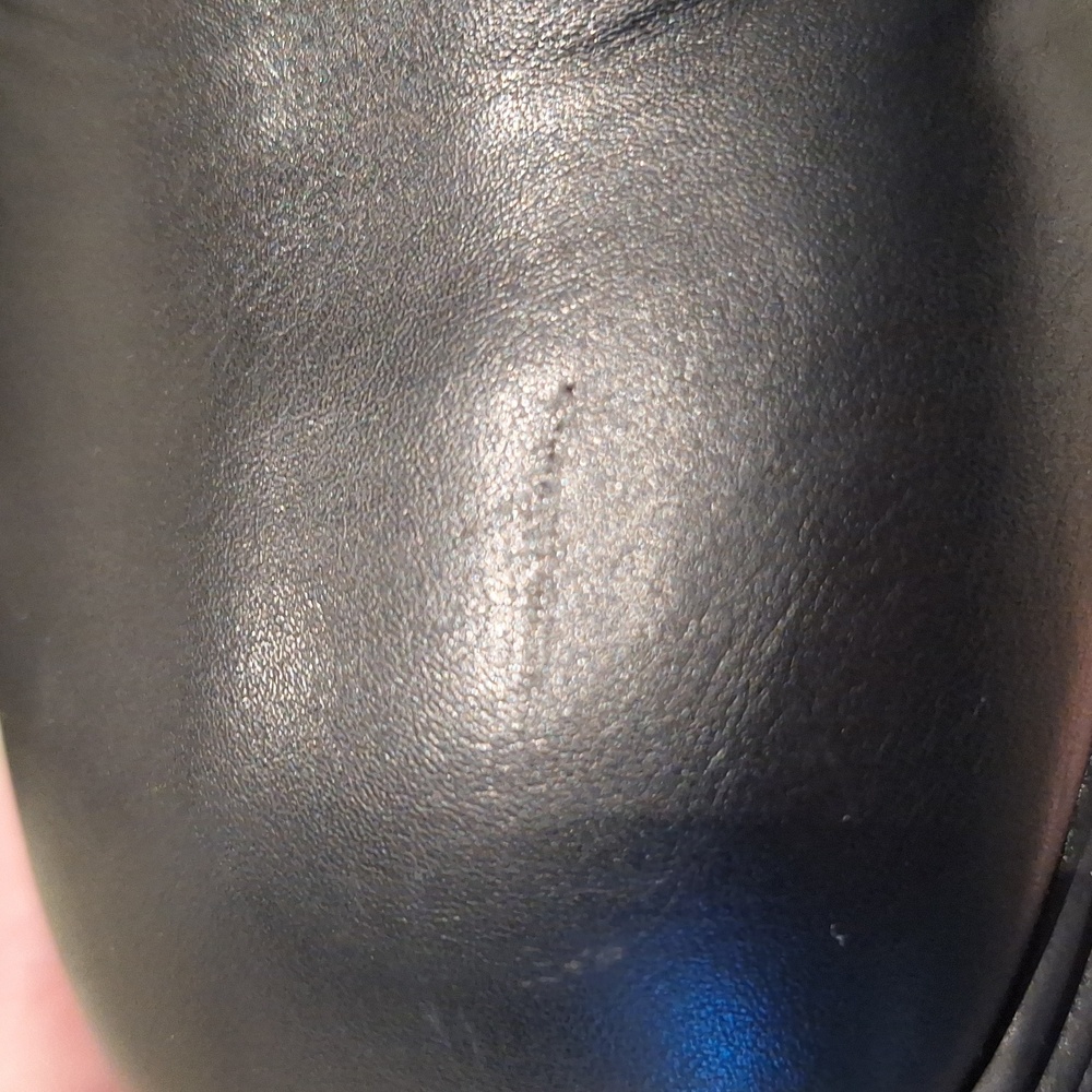 Nine West Kani clunky black stacked heeled knee boots 9M - Picture 10 of 10
